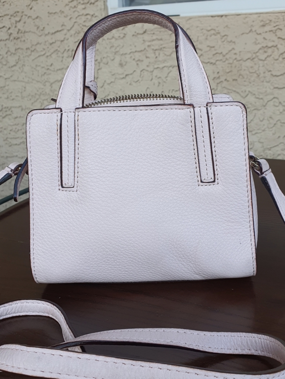 Kate Spade Grey St Mini Dominique Satchel Magnolia Pink Pebble Leather Crossbody - Picture 10 of 13